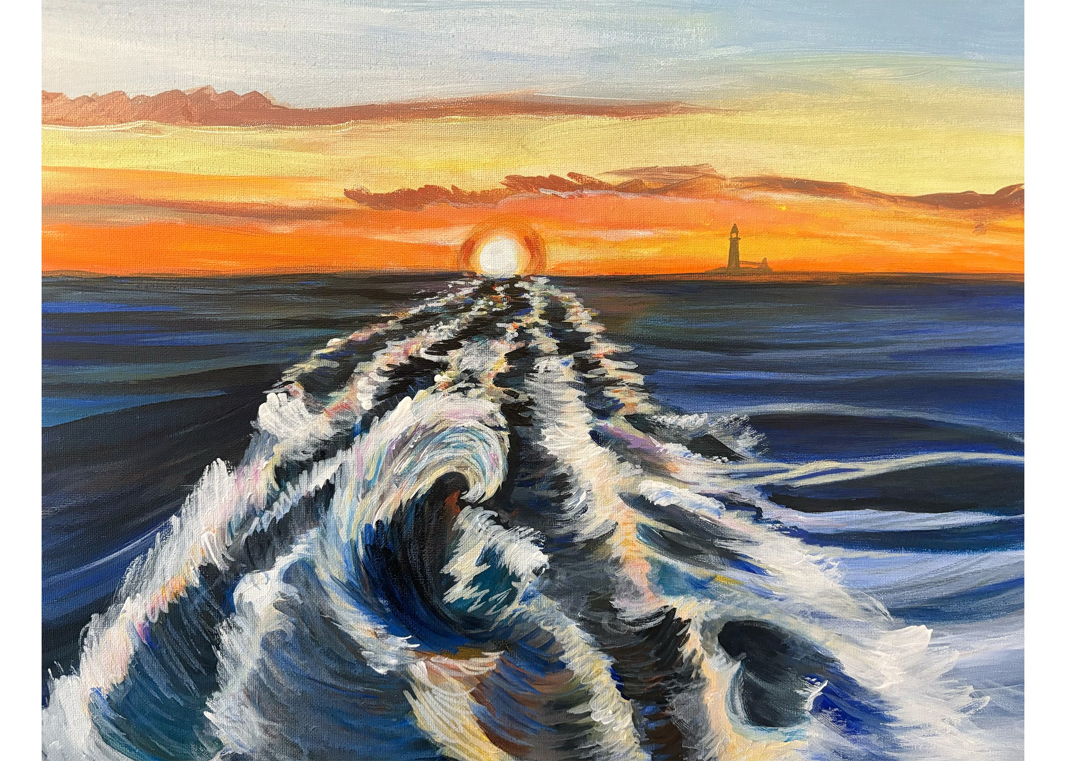 Waking Up on the Ocean - Original and Prints Available